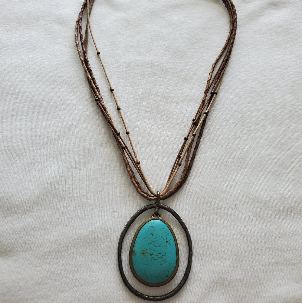 Retired Silpada Double Halo Necklace